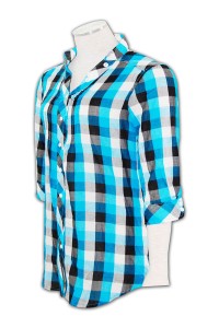 R081 casual checked shirts wholesale